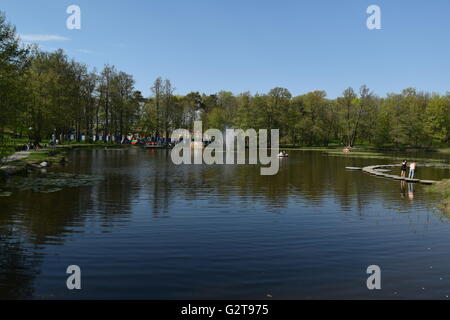 Zelenogradsk (ex Cranz) è ancora una delle più popolari località balneare città del Mar baltico della Russia Foto Stock