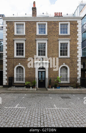 La casa di Chapel Keeper, Wesley's Chapel, City Road, Londra Foto Stock