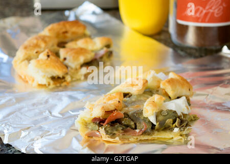 Farcite torta salata Foto Stock