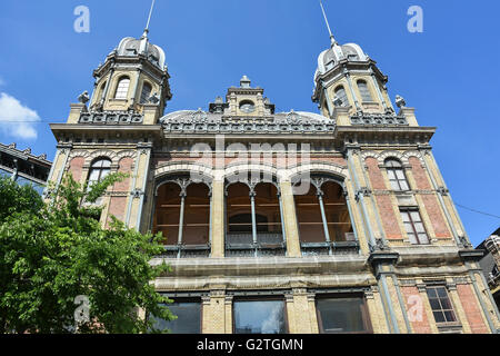 Costruzione della stazione ferroviaria occidentale, Budapest, Ungheria Foto Stock
