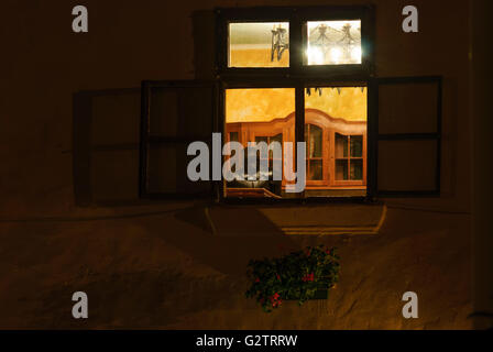 Casa Vlad Dracul - presumibilmente il luogo di nascita di Vlad III . Dracula ( Vlad Tepes ) ( a destra), Romania, Transilvania,Sighisoara Foto Stock