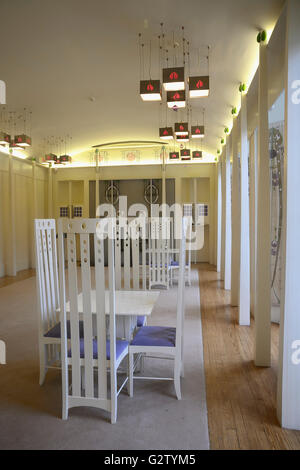 La Scozia, Glasgow, Mackintosh Glasgow, casa per un amante dell'arte, sala musica. Foto Stock