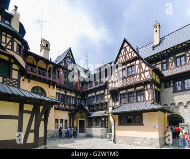 Palazzo Pelisor, Romania, Transilvania, Transilvania, Siebenbürgen (Transsilvanien) , Sinaia Foto Stock