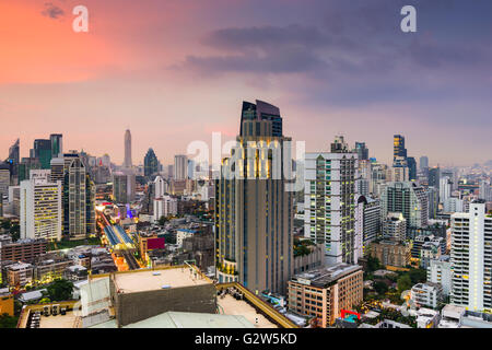 Bangkok, Thailandia lo skyline della citta'. Foto Stock