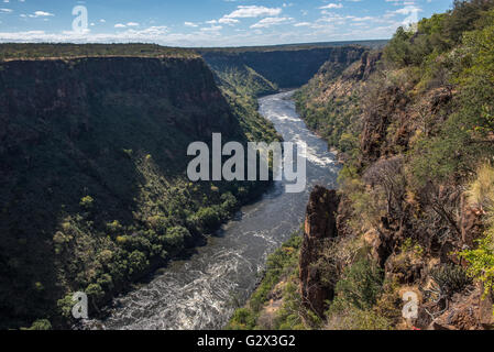 Il Batoka Gorge sotto Gorges Lodge in Zimbawe Foto Stock