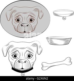 Vettore del cane Illustrazione Vettoriale