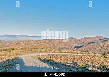 MOUNTAIN ZEBRA NATIONAL PARK, SUD AFRICA - 16 febbraio 2016: vista dalla cima del Loop Kranskop Foto Stock