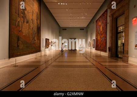 Arazzi presso la New York Historical Society di New York City Foto Stock