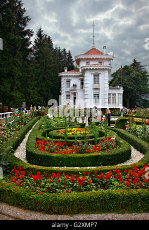 Il Chiosco di Ataturk (ex "Kapayiannides Mansion"), Trabzon, la regione del Mar Nero, Turchia Foto Stock