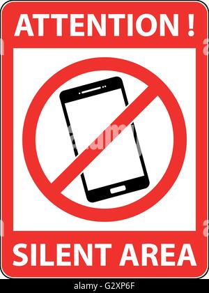 Nessun telefono, telefono vietati simbolo. Vettore. Illustrazione Vettoriale