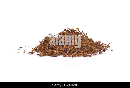 Il tabacco isolato su uno sfondo bianco Foto Stock