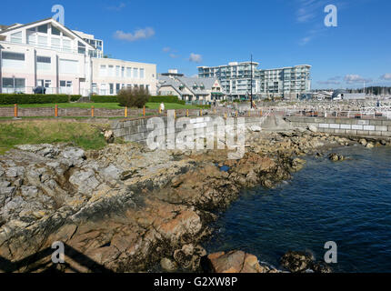 Sidney, British Columbia waterfront Foto Stock