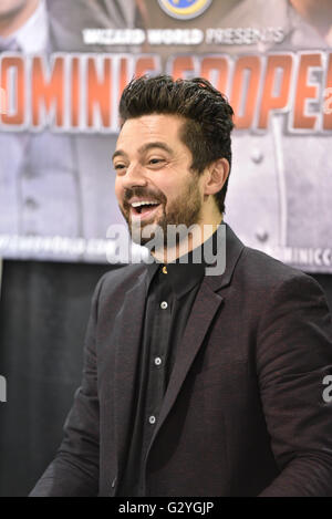 Philadelphia, Pennsylvania, USA. Il 4 giugno, 2016. Attore, Dominic Cooper, firma autografi al mondo guidata Comic Con expo di Philadelphia PA. L'expo si è tenuto presso il Philadelphia Convention Center © Ricky Fitchett/ZUMA filo/Alamy Live News Foto Stock