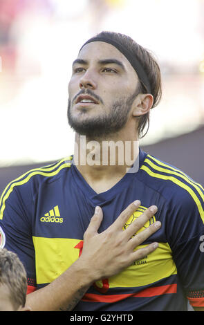 Los Angeles, California, USA. Il 3 giugno, 2016. Stati Uniti Colombia durante una Copa America partita di calcio alla Levi's Stadium di Santa Clara, California, 3 giugno 2016. © Ringo Chiu/ZUMA filo/Alamy Live News Foto Stock