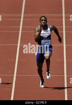 Birmingham, Regno Unito. 05 Giugno, 2016. Ujah Chijindu (GBR) (Mens 100m) . IAAF Diamond League. Alexander Stadium. Perry Barr. Birmingham. Regno Unito. 05/06/2016. Credito: Sport In immagini/Alamy Live News Foto Stock