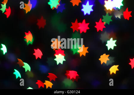 Vacanza brillante di luce sullo sfondo della lampadina Foto Stock