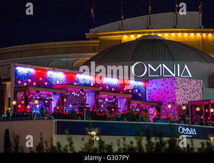 La Omnia Night club di cesari palace hotel di Las Vegas Foto Stock