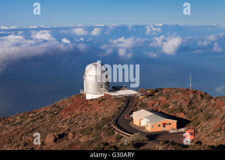 Gran Telescopio Canarias, Roque de los Muchachos, Parque Nacional de la Caldera de Taburiente, La Palma Isole Canarie Foto Stock