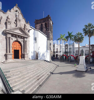 La Iglesia de El Salvador chiesa a Plaza de Espana, Santa Cruz de la Palma la Palma Isole Canarie Spagna, Europa Foto Stock
