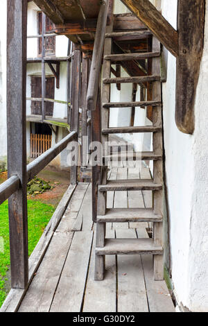 Chiesa fortificata in Prejmer, Romania. Foto Stock