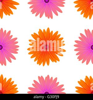 La molla di rosa fiori di arancio isolato Illustrazione Vettoriale