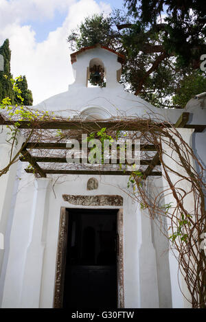 Piccola cappella nel villaggio di Anacapri sull isola di Capri Nel Golfo di Napoli Italia Foto Stock