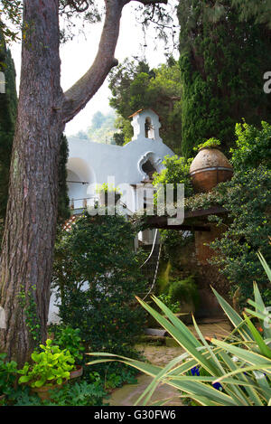 Giardino della Villa San Michele ad Anacapri sull isola di Capri.it è stato costruito da scrittore svedese Axel Munthe, il cui libro è la storia di San Michele Foto Stock