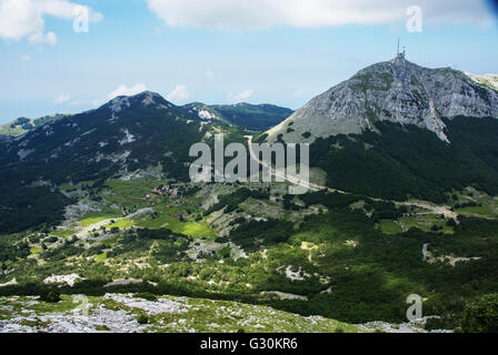 Lovćen (Lovcen) Parco nazionale del Montenegro. Foto Stock