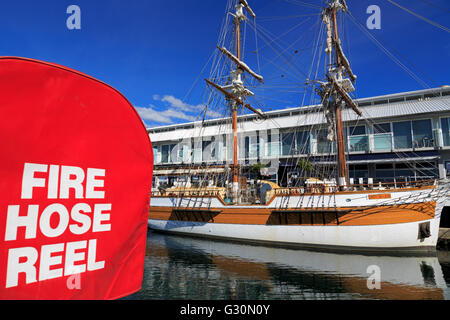 Signora Nelson a Elizabeth Street Pier, Hobart, Tasmania, Australia Foto Stock