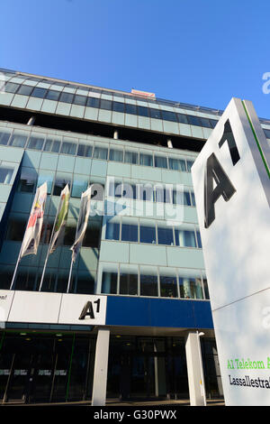 La sede centrale di A1 Telekom Austria, Austria, Wien, 02., Wien, Vienna Foto Stock