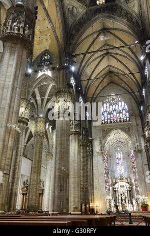 All'interno della cattedrale: corridoio, Italia Lombardei, Lombardia, , Mailand, Milano Foto Stock