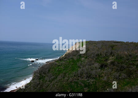 Mohegan Bluffs, Block Island, Rhode Island Foto Stock