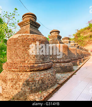 Tempio buddista Shai-thaung in Mrauk U. Myanmar. Foto Stock