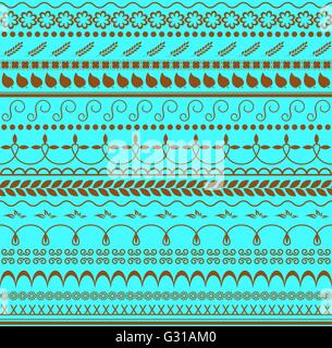 Vettore. Floral seamless pattern. Sfondo orizzontale per i tessili, carta o altre decorazioni. Note d'autunno. Illustrazione Vettoriale