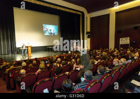 Poznan, Polonia, riunione del comitato per la Difesa della Democrazia Foto Stock