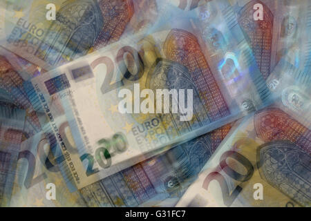 Berlino, Germania, 20 Euro Bills Foto Stock