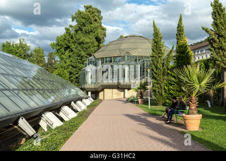 Badenweiler, Germania, Roemerbadruine Badenweiler Kurpark Foto Stock