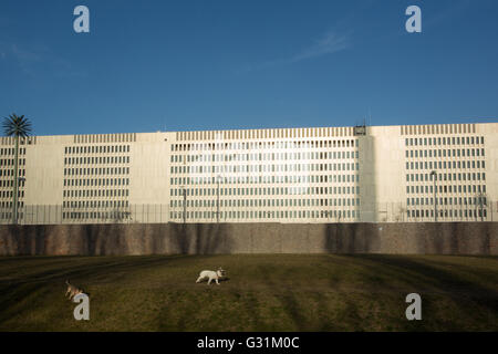 Berlino, Germania, affacciato sul futuro BND sede Foto Stock