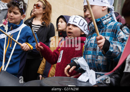 Berlino, Germania, il carnevale era fuggito il luogo di Luftbruecke Foto Stock