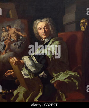 Francesco Solimena (1657-1747), autoritratto, ca. 1720. Foto Stock