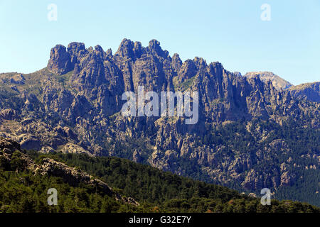 L'ago-simili Vette di Bavella in Corsica, Alta-Rocca, Francia Foto Stock