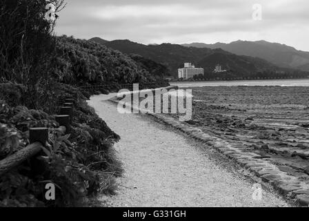 Percorso in Aoshima (Giappone) Foto Stock