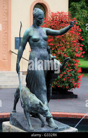 Fontana e i Giardini Fitzroy Conservatorio, Melbourne, Victoria, Australia Foto Stock