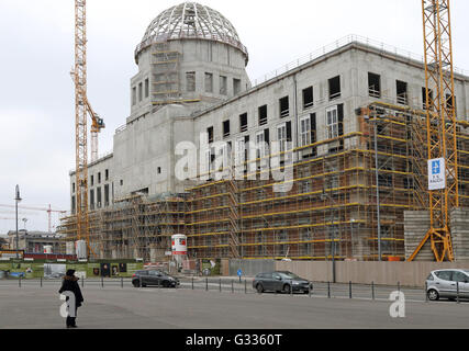 Berlino, Germania, sito in costruzione Berliner Schloss Foto Stock