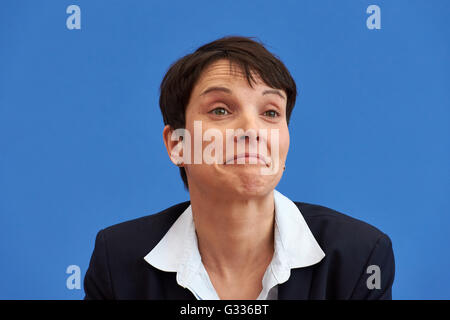 Berlino, Germania, Frauke Petry, AFD Presidente Nazionale Foto Stock