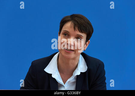 Berlino, Germania, Frauke Petry, AFD Presidente Nazionale Foto Stock