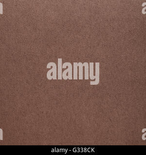 In pelle scamosciata marrone cuoio texture. Close up, vista dall'alto. Foto Stock