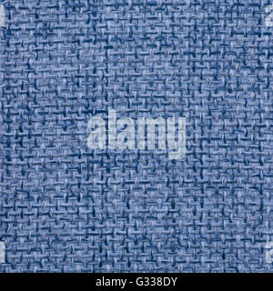 Blu Turchese tessuto texture. Close up, vista dall'alto. Foto Stock