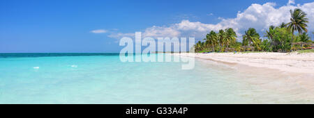 Panorama della spiaggia di Cayo Levisa isola, Cuba Foto Stock