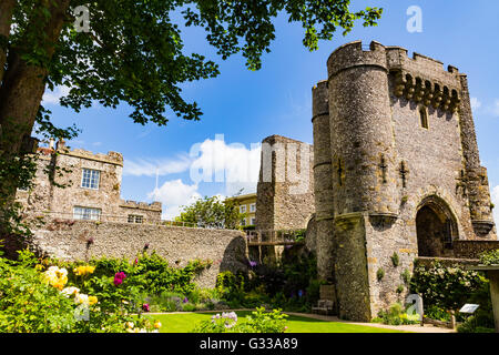 Lewes Castle, Lewes, East Sussex, Inghilterra Foto Stock